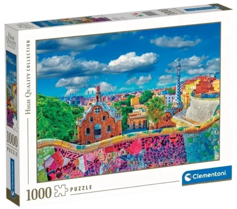 Orașe Güell Park Puzzle 1000 de piese Barcelona Clementoni