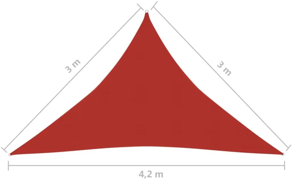 Panza parasolar, rosu, 3x3x4,2 m, HDPE, 160 g m   Rosu, 3 x 3 x 4.2 m