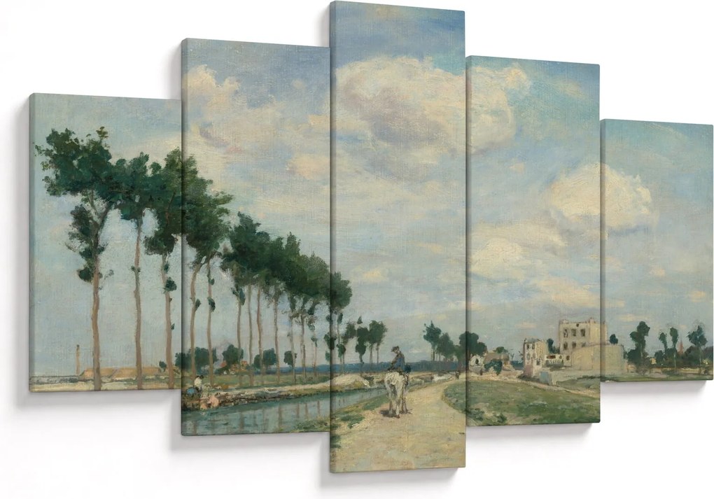 Tablou - Johan Barthold Jongkind, The Towpath, reproducere (150x105 cm)