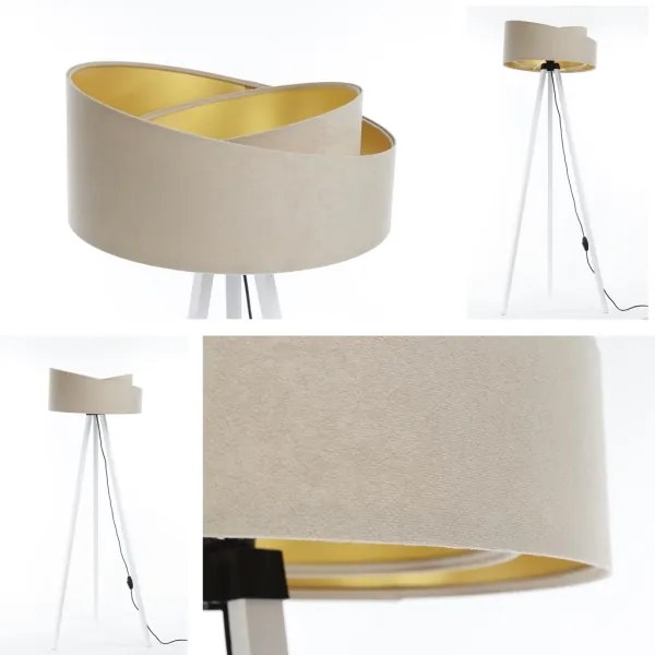 Lampadar GALAXY 1xE27/60W/230V bej/alb