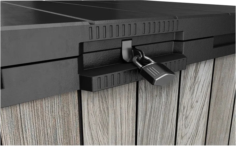 Cutie de depozitare pentru grădină gri din plastic Deco – Keter