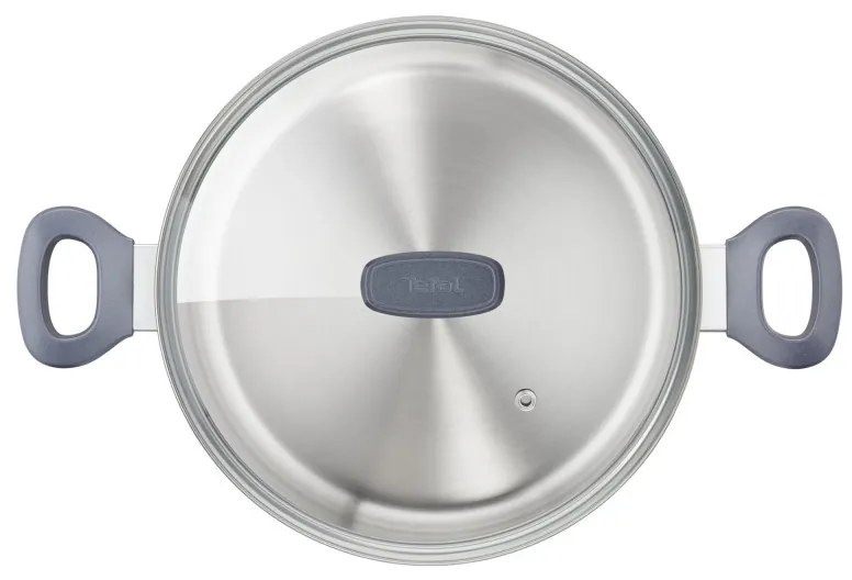Oala Tefal G7124645 DAILY COOK, 24 cm, 4,5 l, termorezistent, inducție, fără PFOA, Inox