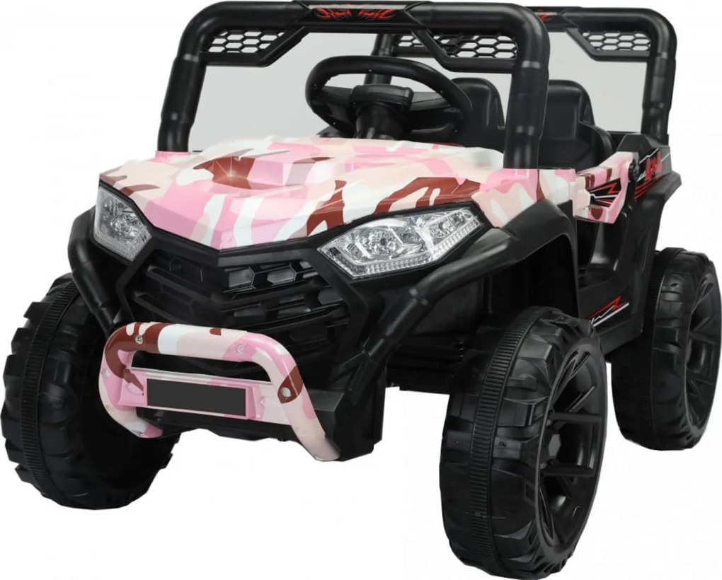 Masinuta Electrica cu acumulator pentru copii NOVOKIDS™ Buggy Mini UTV, Cu faruri luminoase, Telecomanda, 3-7 ani , max 30 kg, 3 Viteze, Lungime 110