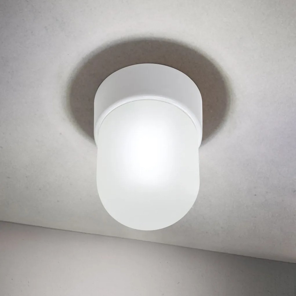Mini Plafoniera din ceramica alba OSTIA