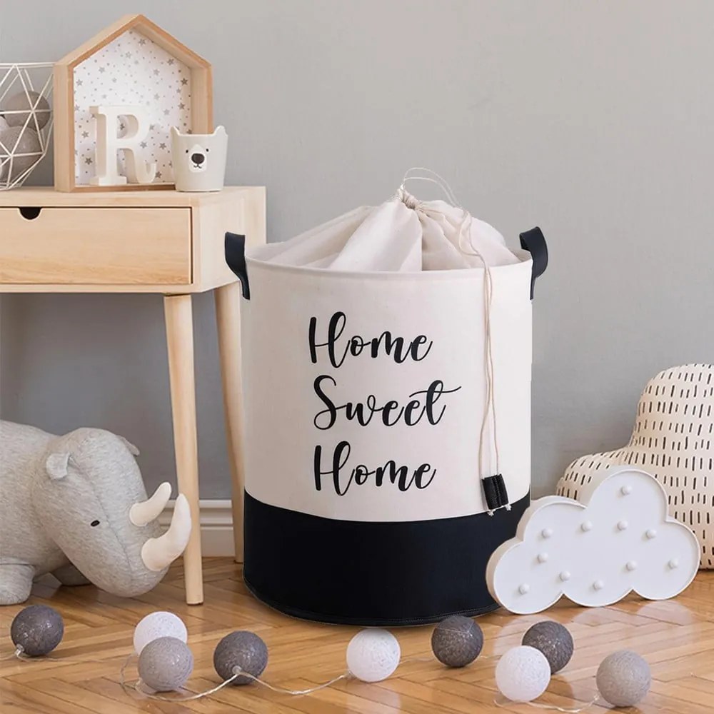 Coș de depozitare de depozitare din material textil ø 37x40 cm – Mioli Decor