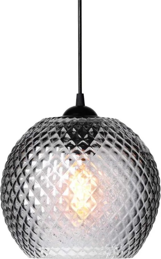 Halo Design 718443 - Lampă suspendată pe cablu NOBB, 1xE27/40W/230V, diametru 22 cm, gri fumuriu