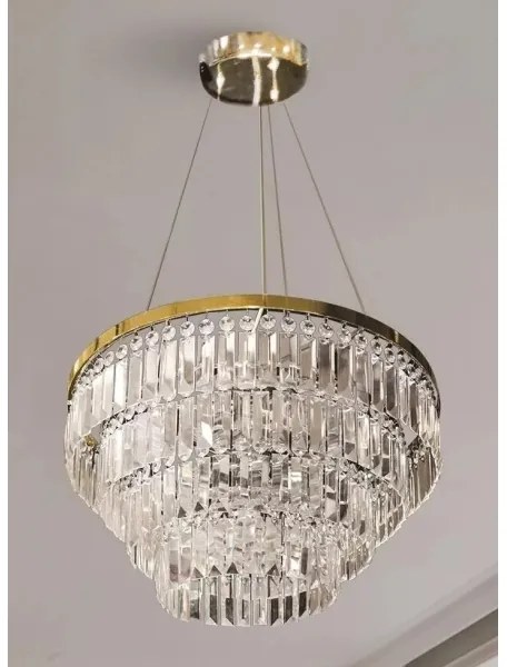 Azzardo AZ4906 - Lustră de cristal pe cablu SALERNO 12xG9/40W/230V