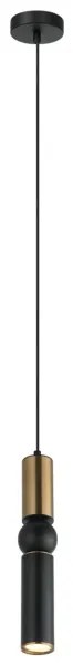 ITALUX PND-14290-1-BRO-BK - Lustră pe cablu ISIDORA 1xGU10/25W/230V negru/bronz