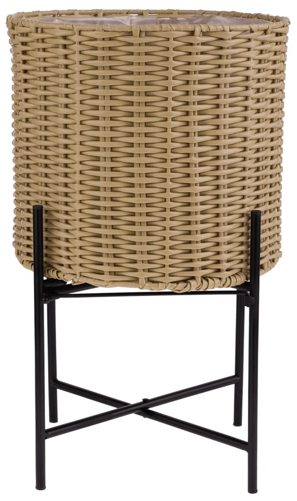 Ghiveci, maro / negru, TEKOM