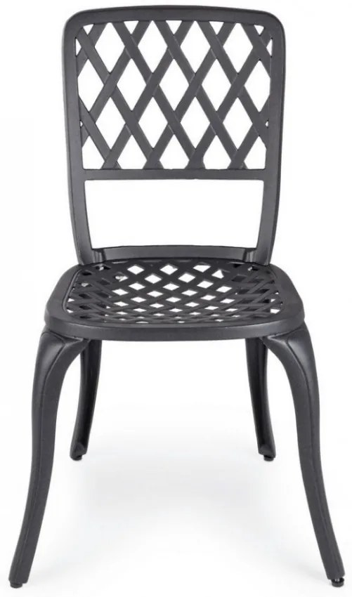 Scaun metalic, antracit, Faenza, Bizzotto