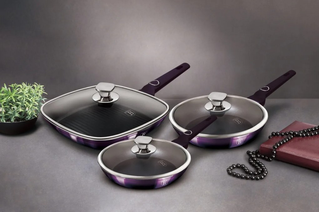 Set de tigai din 6 piese Berlinger Haus BH 7107 Purple Eclipse Collection