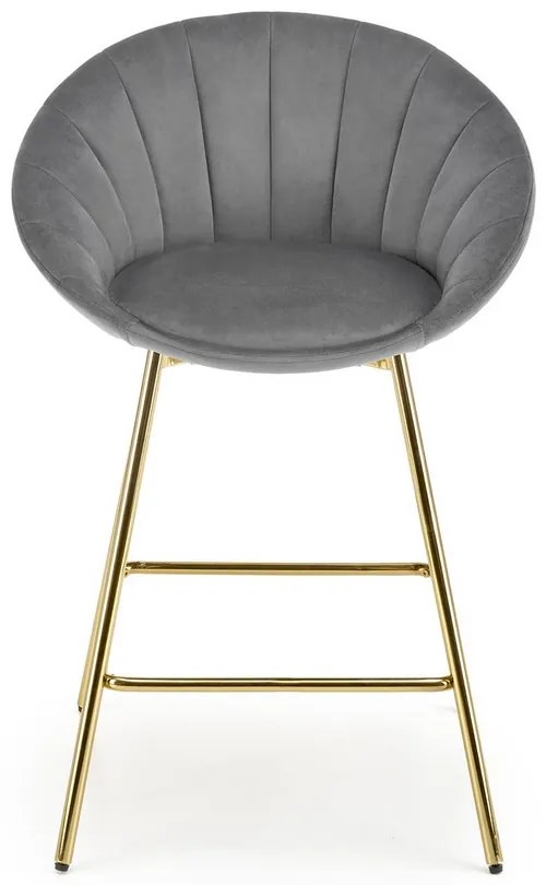 Scaun de bar Briggs, gri
