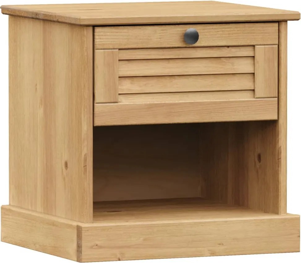 vidaXL Noptieră "VIGO", 42x35x40 cm, lemn masiv de pin