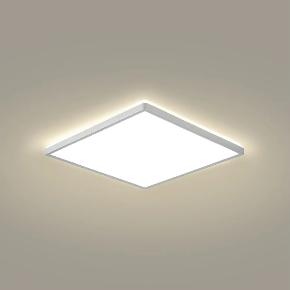 Brilagi - Plafonieră LED ULTRA SLIM pentru baie, 18W, 230V, 30x30 cm, argintie, IP54