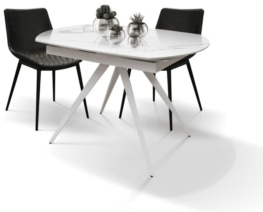 Scaun River, piele ecologica, structura metalica - MARO CASTAN - PIELE ECOLOGICA - NEGRU - STANDARD