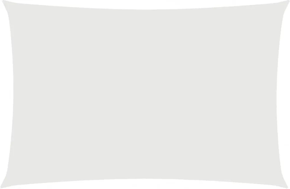 vidaXL Pânză parasolar, alb, 2x4 m, țesătură oxford, dreptunghiular