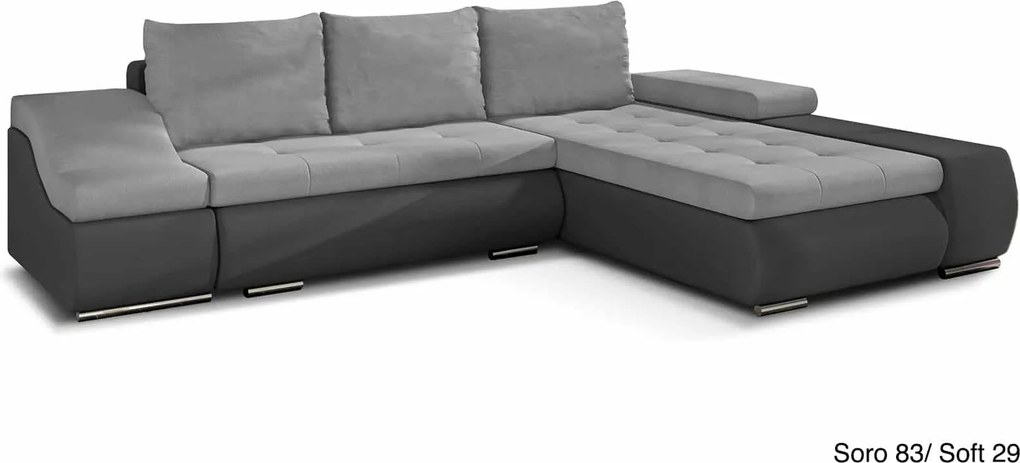 Colțar lemn masiv Extensibil Opal Depozitare 296x200cm Personalizabil