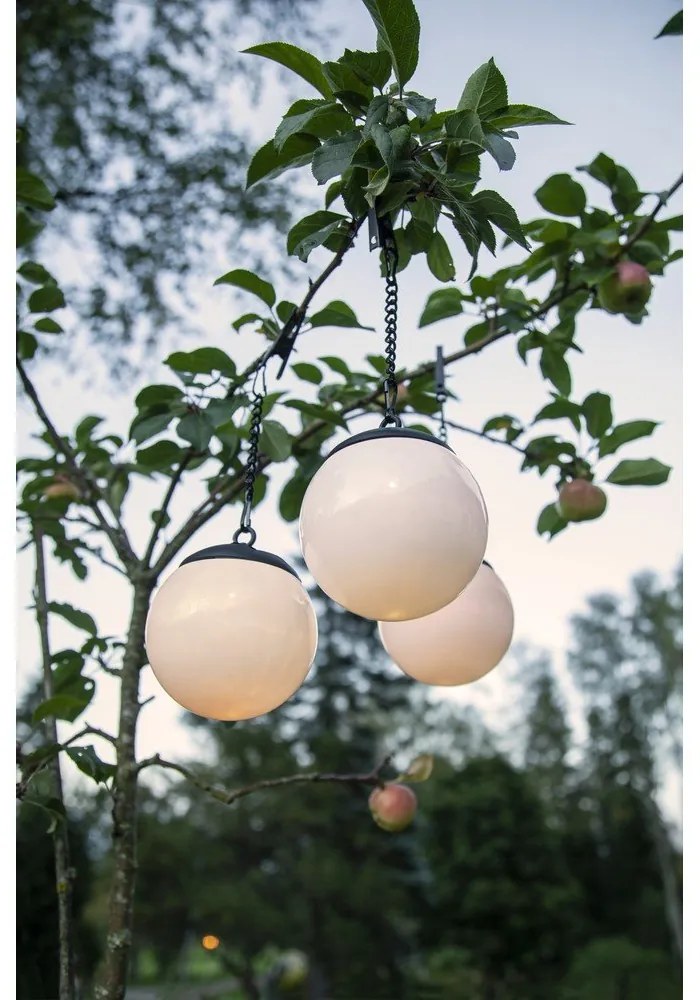 Set de 3 decorațiuni luminoase de exterior Star Trading Globus, ø 10 cm