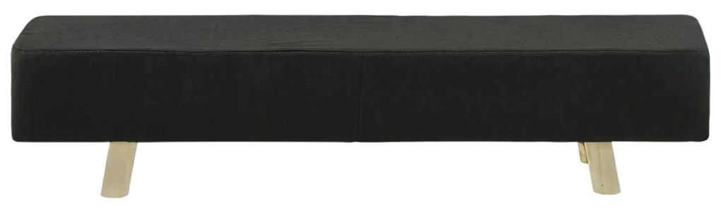 288046 vidaXL Taburet, gri, 120 x 28 x 26 cm, material textil