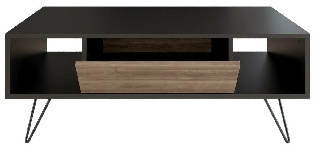 Măsuță de conferință Mistico Black and Walnut