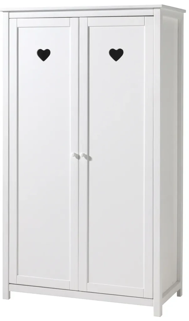 Set AMORI Mobilier Cameră Copii, 5 Piese, Alb, Stil Romantic – Vipack