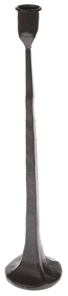 Sfeșnic din fontă negru, 36 x 7,8 cm