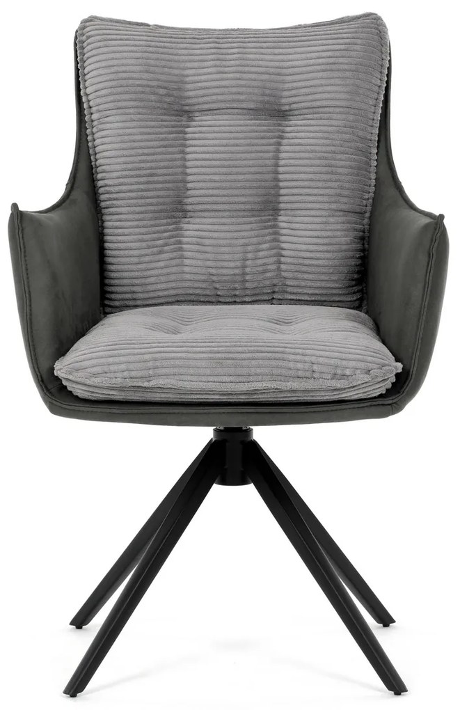 Set de scaune de sufragerie cu mecanism deîntoarcere DCH-D1345 GREY2, 2 buc.