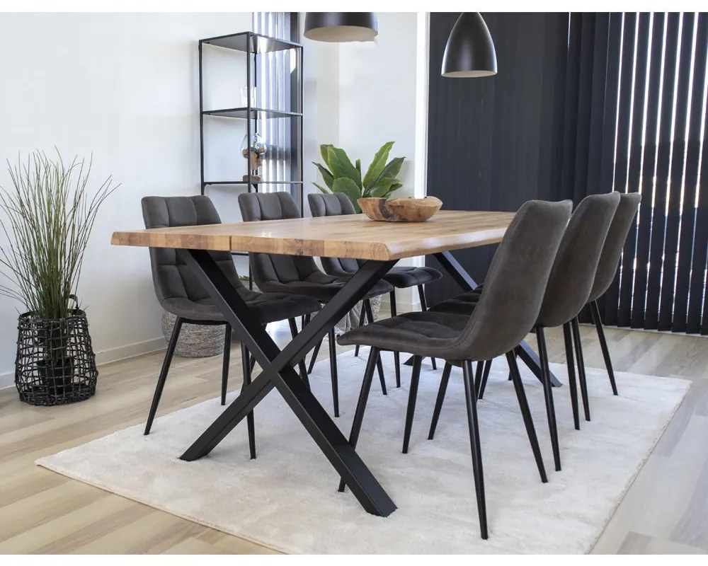 Scaun de luat masa Middelfart gri închis