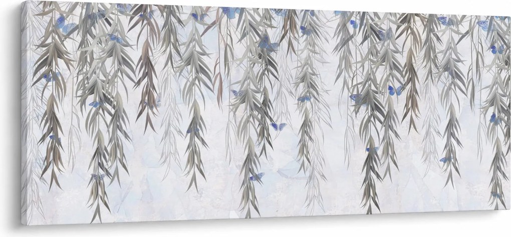 Tablou - Crenguțe de salcie cu fluturi (120x50 cm)
