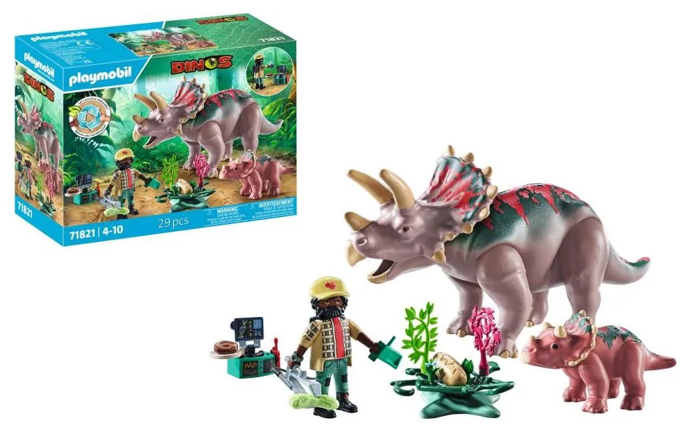 FAMILIA TRICERATOPS - PLAYMOBIL DINOS  (PM71821)