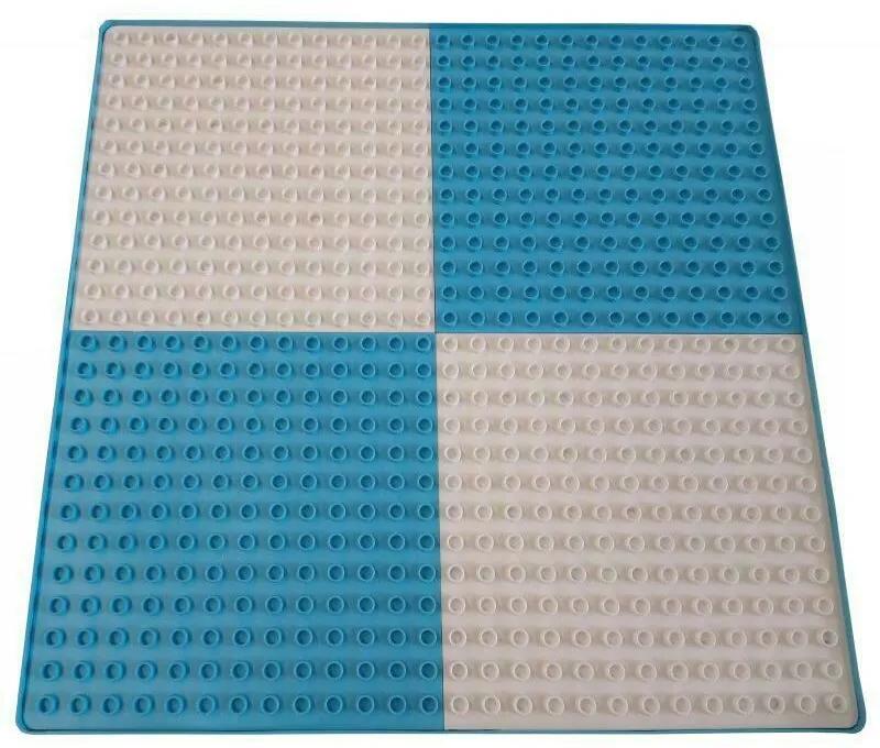 Tega - Accesoriu Blat Lego Multifun, 42.5x42.5 cm, Albastru
