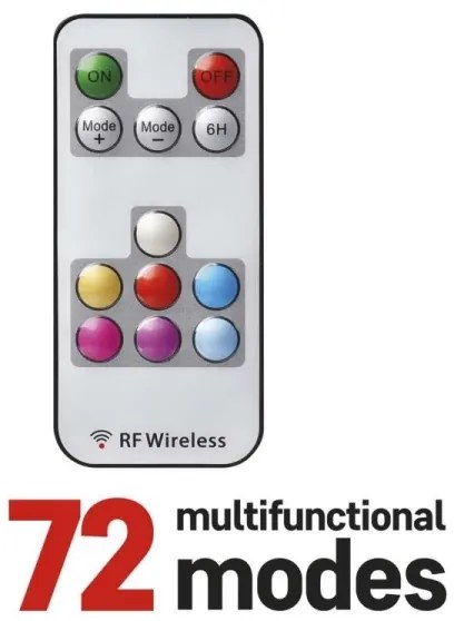 Instalație LED RGB de Crăciun de exterior 160xLED/72 de moduri 19m IP44 + telecomandă