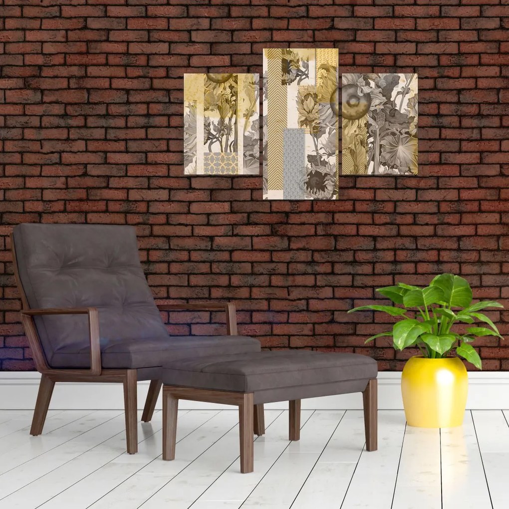 Tablou - Colaj cu floarea-soarelui (90x60 cm)