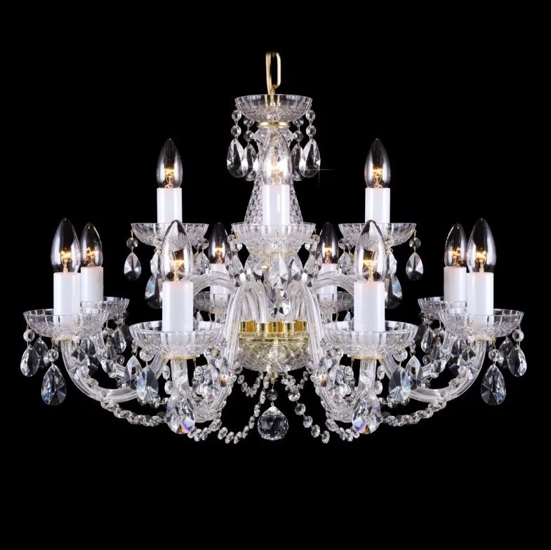 Lustra cu 12 brate cristal Bohemia L11 006/12/1-A; F 2 floor
