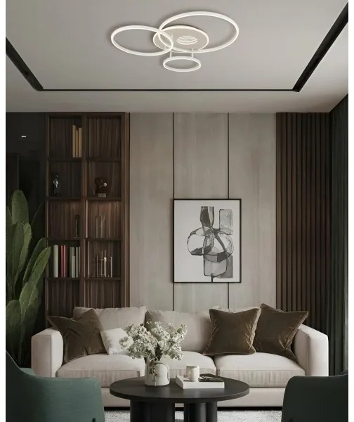 Globo 48466B-40-LED Plafonieră LED INVERTINA reglabilă, 40W/230V, 2700-6500K, 70 x 80,7 cm + telecomandă