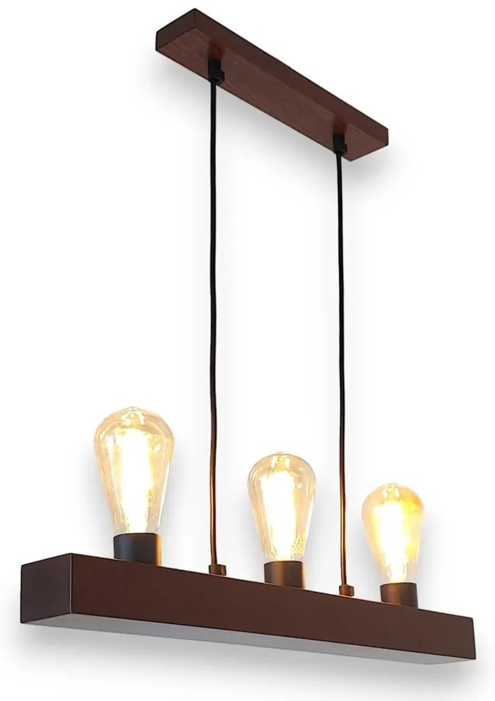 Lustra rustica fabricata manual din lemn ARCOS 3L