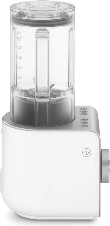Blender Smeg Collezione BLC02WHMEU, 1400 W, 1,5 l, 22 000 rpm, 5 programe, 9 viteze, Măcinare gheață, Oțel inoxidabil, Alb/Inox