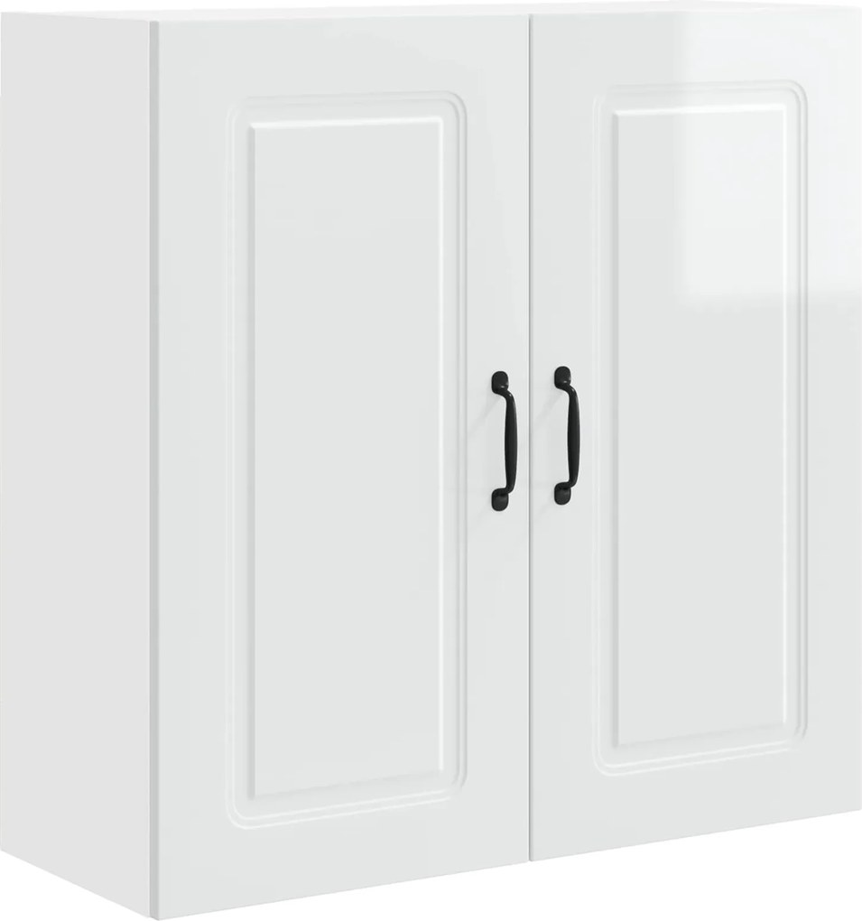 vidaXL Dulap de bucătărie Kalmar Alb lucios 80 x 31 x 80 cm