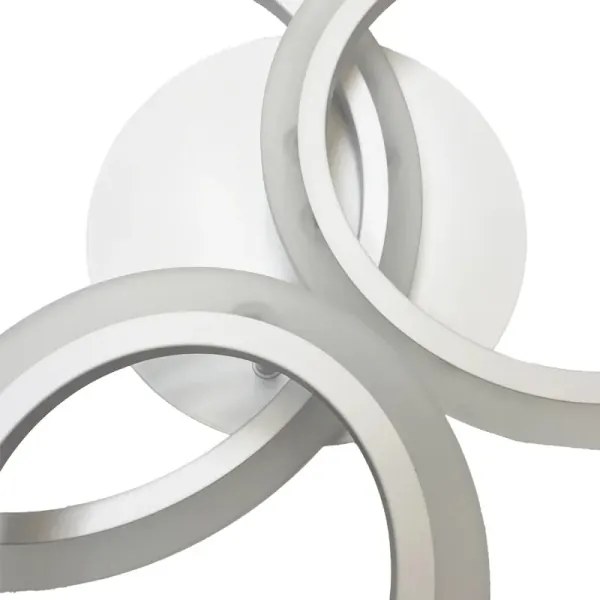 Lustră LED dimabilă aplicată LED/40W/230V alb + telecomandă