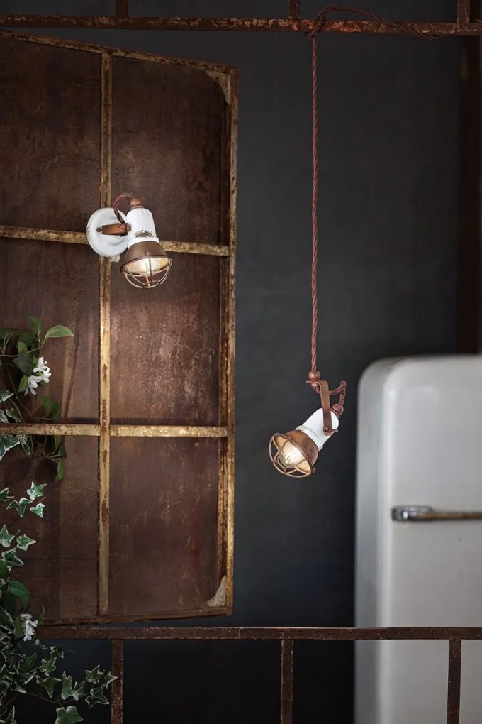 Aplica de perete design retro realizat manual din ceramica LOFT