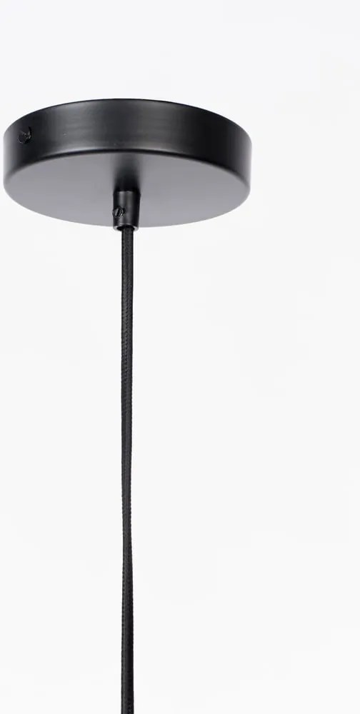 Lustră alb-negru cu intensitate reglabilă cu abajur din sticlă ø 28 cm Monica – White Label