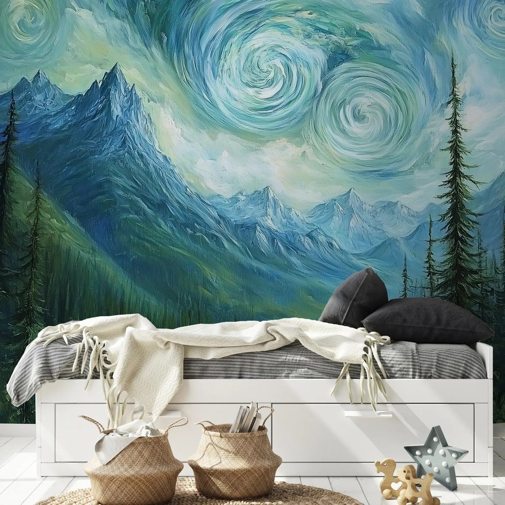 Fototapet - Peisaj cu o adiere din Van Gogh (147x102 cm)