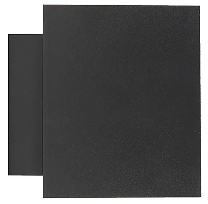 Set de 2 aplice de perete de design negru și auriu pătrate - Sola