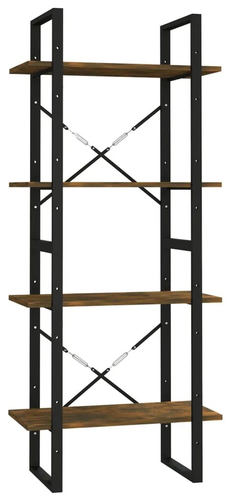 821309 vidaXL Bibliotecă 4 niveluri stejar fumuriu 60x30x140 cm lemn compozit