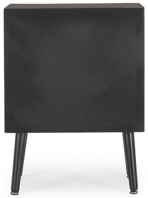 Dulap cu doua sertare, negru, 45x30x60 cm, Josine, Yes