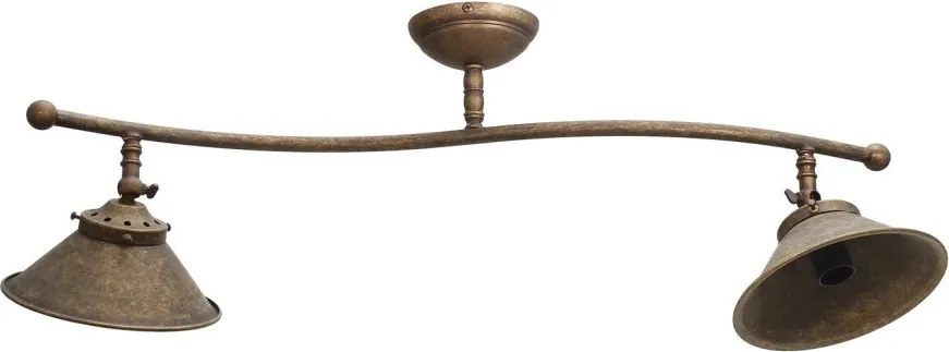 Lustra tavan cu 2 abajure din alama directionabile Vintage Soul