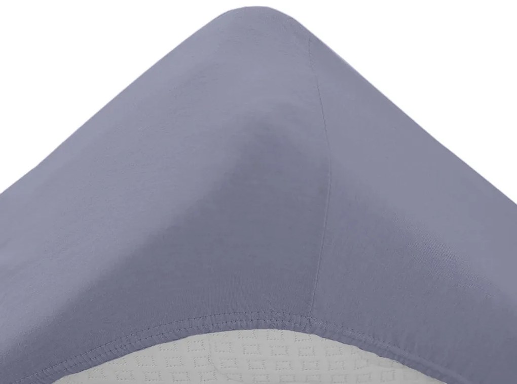 Cearceaf jersey pentru patut copii violet deschis 70 x 140 cm
