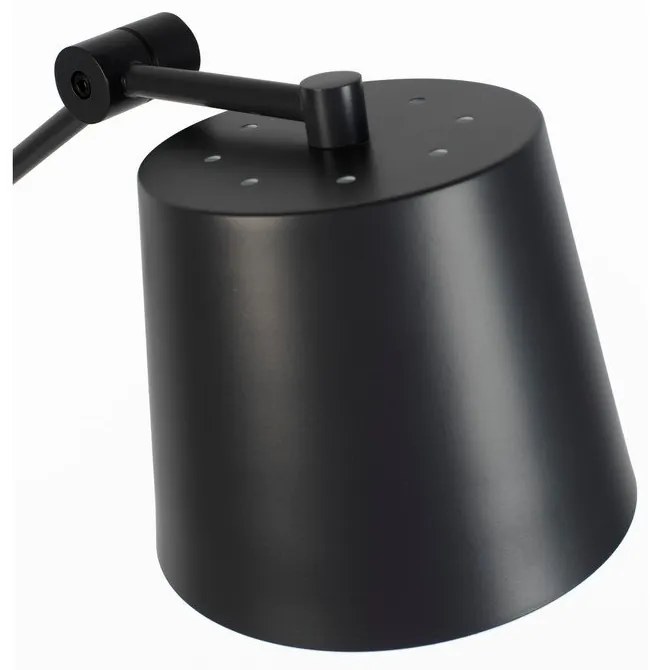 Lampadar negru cu abajur din metal (înălțime 135 cm) Hajo – White Label