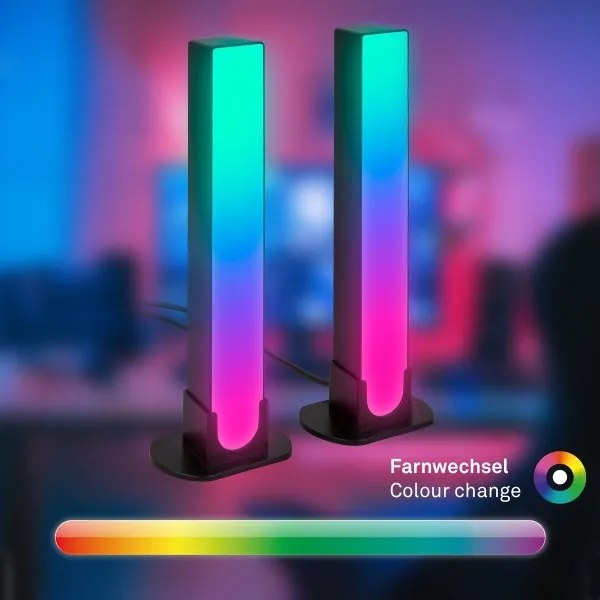 SET 2x lampă LED RGBIC dimabilă de masă Brilo LED/12W/230V 3000-6500K Wi-Fi Tuya
