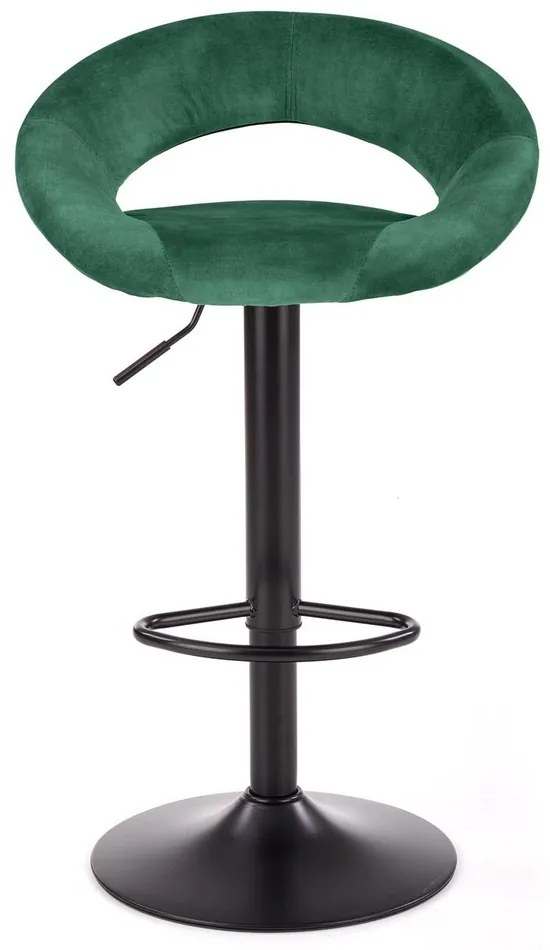 Scaun de bar Kaiden, verde/negru